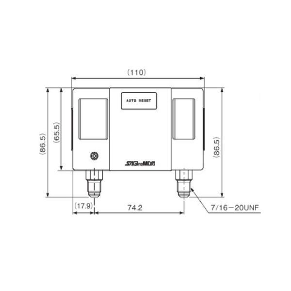 Реле давления DYS-C606X14MC1A2 LP/HP двухблочное Saginomiya 00-00003438 фото