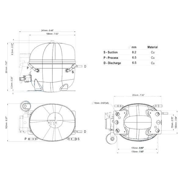 EGAS100HLR-RSIR / 7.95 см&sup3; 00-00003264 фото
