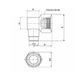 Адаптер під Rotalock 1" - 14UNS (5/8&Prime; ODS) кутовий RW-ARC-21 BLUE Refrigeration 000018308 фото 2