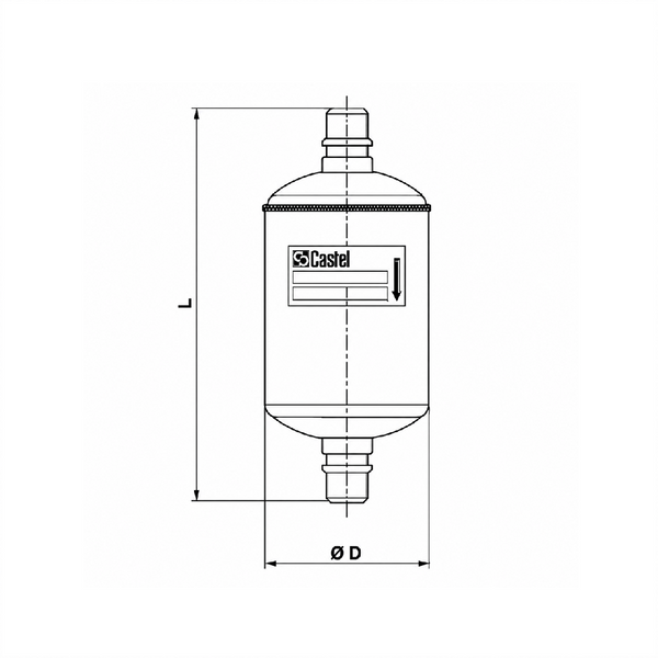 Фильтр масляный Castel 4520/3 3/8"(ODS) - 1/2"(ODM) 00-00001092 фото