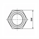 Адаптер під Rotalock 3/4&Prime;-16UNF (1/2&Prime; ODS) прямий  BLR/SW-04 BLUE Refrigeration 000011857 фото 3